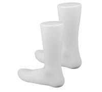 UTHCLO 2pcs Reusable Plastic Foot Mannequin for Women Compact Shoe Display Model for Socks Sandals Anklets Lightweight Sock Display Stand for Retail and Home Use