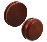 UTHCLO 2pcs Round Wood Leather Edge Burnisher for Leather Crafting Project with Versatile Application and Portable Design, Mini Buffing Pads Suitable for Professional Settings