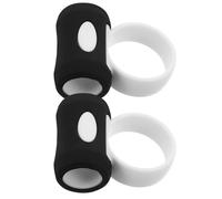 UTHCLO 2pcs Rubber Drummer Stick Control Clip Slip Drum Stick Controller Finger Ring Aid Easy Twirl Drum Controller for Drumming Practice Sessions