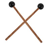 UTHCLO 2pcs Rubber Head Drum Mallets with Smooth Maple Wood Handles Ergonomic Lightweight Percussion Sticks for Steel Tongue Drums and Various Handpan Instruments and Handpan Performance