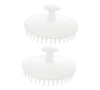 UTHCLO 2Pcs Shampoo Brush Massager Tool for Wet Dry Hair Gentle Scalp Cleaning Massage Brush for Adults Pets for Bathing Hair Care Random Color