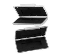 UTHCLO 2pcs Shockproof Hard Drive Carrying Case PP Material Protective Box for SSD Nvme Storage Compact Dual Slot Design with Secure Buckle for Travel and Data Safety