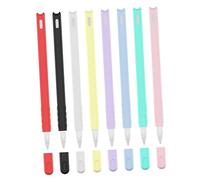 UTHCLO 2pcs Silicone Cover for Pencil and Case Compatible for Apple Pencil Gen Cartoon Cat Head Design Soft Protective Sleeve with Pen Tip Caps for Tablet Accessories and Handwriting Use