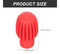 UTHCLO 2pcs Silicone Drumstick Covers Mute Protectors for Drumming Practice Elastic Sound Attenuation Head Protective Caps for Drumsticks Easy to Use Silent Drum Accessories