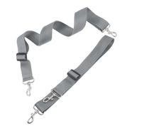 UTHCLO 2Pcs Silver Grey Nylon Marching Snare Drum Strap 3.6Cm Wide with Tiger Head Hooks, Adjustable Shoulder Belt Sling for Parade Band Drummers