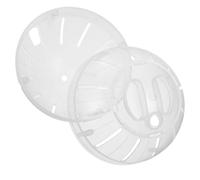 UTHCLO 2pcs Small Hamster Exercise Balls for Dwarf Hamsters and Gerbils Plastic Silent Running Wheels Roomy for Fitness Stylish White Balls