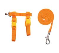 UTHCLO 2pcs Small Pet Harness Set for Rabbit, Hamster, Guinea Pig - Portable Orange Chest Strap Leash for Outdoor Traction and Walking