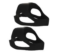 UTHCLO 2pcs Snoring Belt for Mouth Breathers Adjustable Chin Strap Airflow Support Sleep Aid Snoring Device Soft Elastic Headgear for Night Use