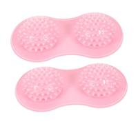 UTHCLO 2pcs Spiky Foot Massage Balls Portable Reflexology Tools for Shiatsu Back Leg Muscle Pain Relief Exercise Self-Care