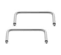 UTHCLO 2pcs Stainless Steel Buffet Server Handles Catering Equipment Handles Heat Insulating Effortless Cleaning Silver for Restaurant Buffet