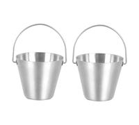 UTHCLO 2Pcs Stainless Steel Egg Bucket Steamed Egg Rack Food Grade Holder for Kitchen Fridge Organizer Prevents Falling Easy to Clean