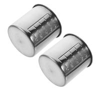 UTHCLO 2pcs Stainless Steel Measuring Cups with Clear Graduated Scale for Precise Baking Cooking Rice Measurement Small Lightweight Containers