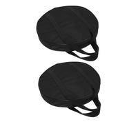 UTHCLO 2pcs Thickened Gong Bag Thick Portable Cymbal Holder Protective Bag for Musical Instrument Storage Black