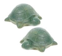 UTHCLO 2pcs Toilet Bolt Covers Resin Turtle Bolt Cap Green Decorative Covers Exposed Screws Home and Yard