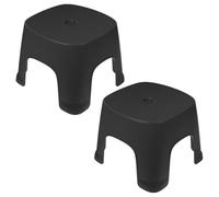 UTHCLO 2pcs Toilet Foot Stool Plastic Step Stool with Non-slip Surface Convenient to Store Smooth Pvc Footrest for Living Room and Daily Life Places