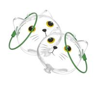UTHCLO 2pcs Transparent Cat Hair Keepsake Keychain with Clasp Portable Pet Whisker Storage Capsule for Memorial Display and Instant Viewing Sentimental Gift for Pet Owners