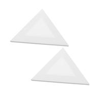 UTHCLO 2pcs Triangle Stretched Canvas Boards Lightweight Portable Painting Frames for Oil and Acrylic Painting Art Supplies with Solid Wood Frame for Artists and Creative Projects