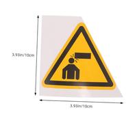 UTHCLO 2pcs Triangle Watch Your Head Warning Stickers Adhesive Safety Signs for Machinery Workshops Factories Peel-resistant Construction Decals to Prevent Head Injuries
