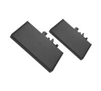 UTHCLO 2Pcs Universal Microphone Sound Card Trays with Clamp-On Rack, Microphone Support Shelf for Studio Broadcast, Large 24X17.5Cm and Small 20X14Cm Storage Holders for Mic Stands