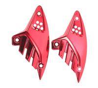 UTHCLO 2pcs Universal Red Motorcycle Side Fin Cover Lightweight Plastic Decorative Blade Wing Spoiler Trim for Motorbikes and Electric Motorcycles, Boosts Stability and Minimizes Wind