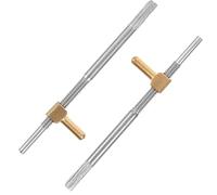 UTHCLO 2pcs Violin Bow Screw Replacement Parts Made of Metal, Portable and Light in Weight with Head, Suitable for Repairing Old Or Broken Violin String Instrument Random Style