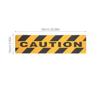 UTHCLO 2pcs Warning Stickers Floor Warning Sticker Construction Tape Pvc Material Printed Words Orange Colour Eye-catching Colours for Stairs and Platforms
