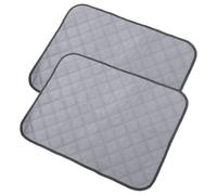 UTHCLO 2pcs Washable Guinea Pig Cage Liner Pet Training Mat Sturdy Cage Bedding 60 x 45 Cm Grey Reusable Hamster Pee Pad for Small Pets