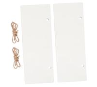 UTHCLO 2pcs White Wooden Door Hanger Tags for DIY Sublimation Blank Engraving Plates for Crafting Stylish Wall Signs for Home Office Store Room Organization