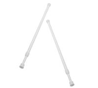 UTHCLO 2pcs Window Tension Rods White Telescopic Curtain Poles No Drill Installation for Bathroom Bedroom Balcony with Strong Load Capacity