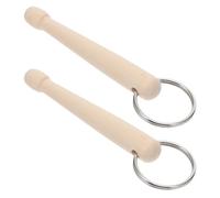 UTHCLO 2pcs Wooden Percussion Mallet Car Drum Training Stick Fatigue Relief for Drivers Innovative Music Creation Iron Material Suitable for Driving on The Road