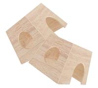 UTHCLO 2pcs Wooden Rutin Chicken Breeding Box with Heart Design, Small Pet Hideout for Hamsters and Hedgehogs, Natural Habitat Nest for Small Animals