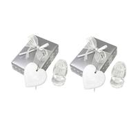 UTHCLO 2sets Shower Cross Crystal Adornment for Baptism Elegant Water-Resistant Decor for and Keepsakes Comes Box for Newborn Celebrations