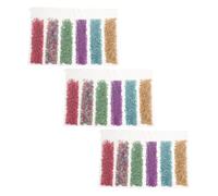 UTHCLO 3 Packs Colorful Nail Art Crushed Glass Crystal Stone Gravel with Irregular Gravel Chips, Visual Layer Enhancement and Easy Adherence Design for Party and Vase Filler, Long Wear