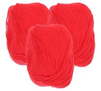 UTHCLO 3 Rolls Milk Cotton Yarn Soft Crochet Supplies for DIY Knitting and Craft Projects Portable Flexible Household Yarn with Comfortable Touch Suitable for Beginners and Professional