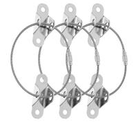 UTHCLO 3 Sets Furniture Anchor Set Proofing Furniture Anchors Protector Strong Bearing Stainless Steel Multiple Strands Cable with Self-Tapping Screw and Expansion Plug and Tv Safety
