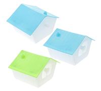 UTHCLO 3 Sets Squirrel Nest Hamster Nest Creative Garden Bird House Soft Feel Weather-resistant Pp Plastic for Garden Decoration and Balcony Random Color