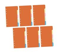 UTHCLO 30 Pcs Colored Tab Dividers for Binder with Assorted Color Index Classified Labels Writable Planner Paper Inserts Loose-Leaf Organizer for Filing and Notebook