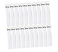UTHCLO 30 Pcs White Practical Key Buckles Convenient Flat Key Holders for Car Abrasion-resistant Rings with Comfortable Touch for Daily Use and Sharing with Family and Friends