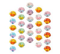 UTHCLO 30 Pieces Mixed Color Resin Pearl Shell DIY Phone Case Charms, Hairpin Making Accessories and Craft Supplies for Handmade Hair Clips, Phone Shell Decoration Random Color