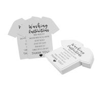 UTHCLO 300pcs Clothing Washing Instructions Cards for Small Business Thick Paper Shirt Care Guide Tags with Clear Fade-Resistant Printing Practical for Retail Packaging Versatile Laundry