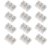 UTHCLO 30pcs 10a 3 Position Terminal Block Screw Terminal Connector with Zinc Alloy and Pp Material for Firmly Connection and Excellent Electrical Conductivity, Suitable for Power Supply