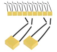 UTHCLO 30pcs 30pcs 0.22 Microfarad Safety Capacitor with Wire and Plastic Casing, Metal Construction, High Voltage Endurance for Electrical Compliance and Insulation Resistance Testing