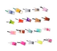 UTHCLO 30pcs DIY Mini Milk Tea Cup Charms Resin Pendants for Jewelry Making Dollhouse Decor Comfortable Touch Unique Handmade Craft Accessories
