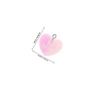 UTHCLO 30pcs Resin Heart Pendants Gradient Color DIY Jewelry Charms for Necklace Bracelet Making Crafting Accessories with Hug Me BE Mine Designs for Handmade Heart Charms and Earring