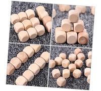 UTHCLO 30pcs Unfinished Blank Wooden Dice Natural Wood Cubes for DIY Craft Projects Painting Educational Creative Skill Development