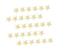 UTHCLO 30pcs Wooden Star Shaped DIY Craft Slices Blank Wood Chips for Painting Writing and Hanging Decoration Portable Five Pointed Star Wooden Cutouts for Crafts and Home Decor