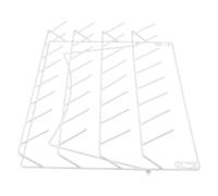 UTHCLO 32-Spool Metal Embroidery Thread Organizer Rack with Hooks, Wall-Mounted Sewing Thread Storage for Craft and Embroidery Rooms, White Sturdy Spool Holder