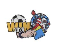 UTHCLO 3pcs Bag Badge Pins Soccer Lapel Pin Versatile Style Alloy Material Collector’s Item Lasting Shine Football Lovers Celebration Souvenir Accessory