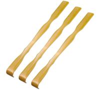 UTHCLO 3Pcs Bamboo Back Scratchers with Long Handle Wooden Back Massage Tool for Men Women Premium Thick Bamboo Itch Scratcher with Widened Comfortable Grip Hanging for Easy Storage