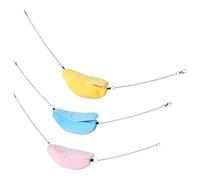 UTHCLO 3pcs Banana-shaped Small Pet Hammock for Hamster Cage Soft Suspended Bed and Hideout for Rats Parrots Sugar Gliders Warm Cozy Animal Sleeping Houses in Pink Yellow Blue